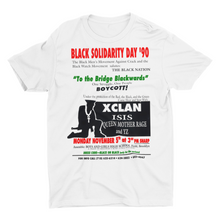 Load image into Gallery viewer, X-CLAN: Black Solidarity Day '90 - Short Sleeve Unisex T-Shirt (Red, Black, Green)