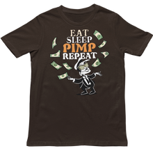 Load image into Gallery viewer, Eat Sleep Pimp Repeat - Unisex T-Shirt (Multiple Colors)