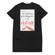 Load image into Gallery viewer, Take Notes - Women's T-Shirt Dress (Multiple Colors)