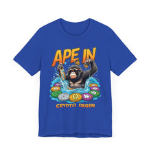 Load image into Gallery viewer, Ape In 2 - Unisex T-Shirt (Multiple Colors)
