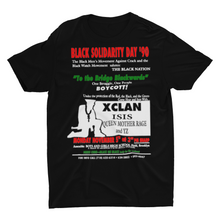 Load image into Gallery viewer, X-CLAN: Black Solidarity Day &#39;90 - Short Sleeve Unisex T-Shirt (Red, Black, Green)
