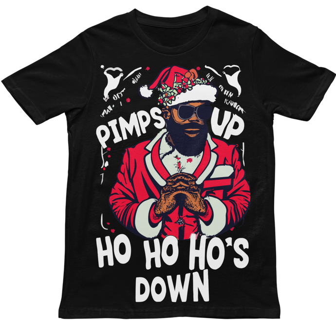 Ho Ho Ho's Down 3 - Christmas Holiday Unisex T-Shirt (Multiple Colors)