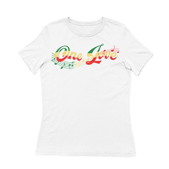 One Love women's short sleeve t-shirt - White