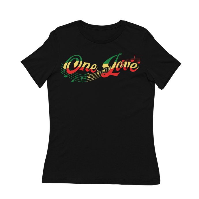 One Love women's short sleeve t-shirt - Black