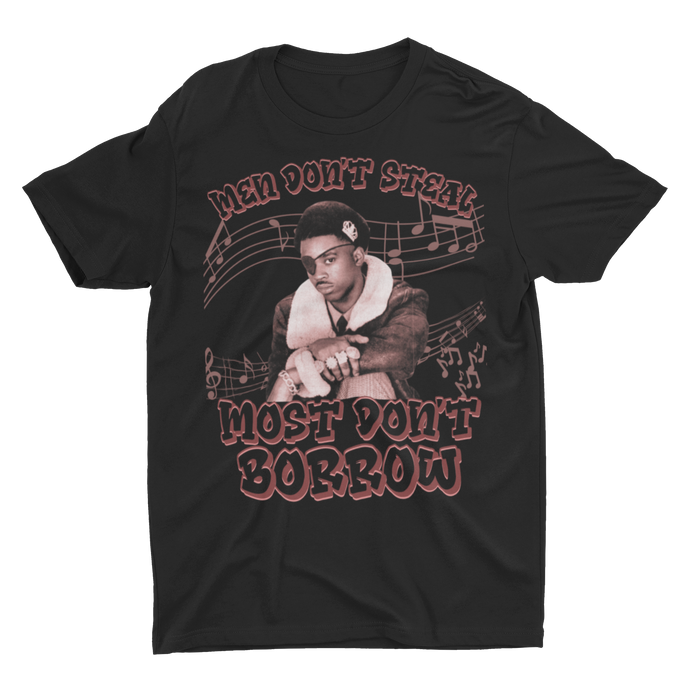 Men Don't Steal - Unisex T-Shirt (Black/Burgundy)
