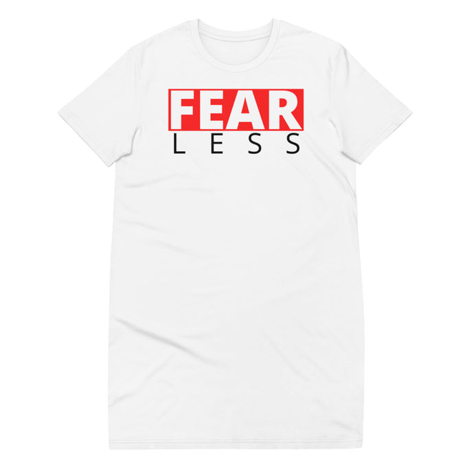 Fearless - Women's T-Shirt Dress (White)