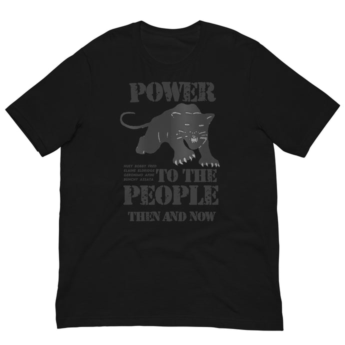 Power To The People - Unisex T-Shirt (Black/Black)