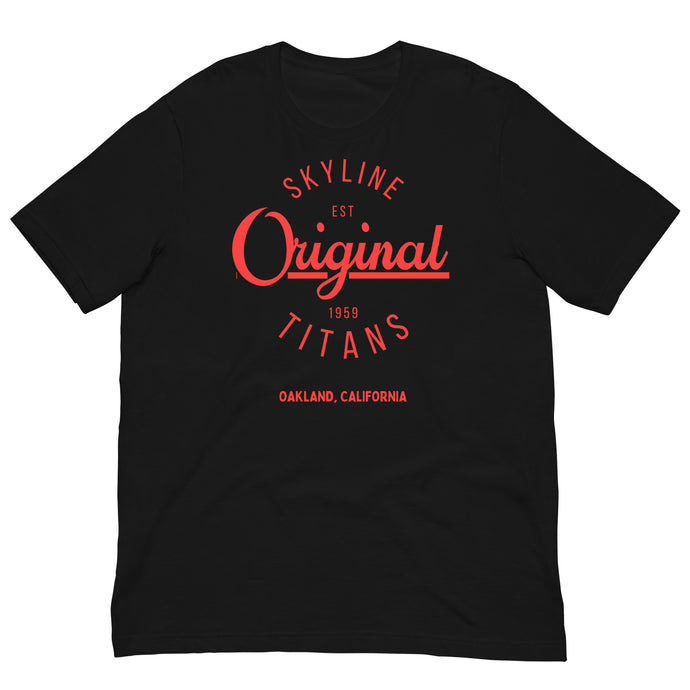 Original Skyline Titans - Unisex t-shirt (Black/Red)