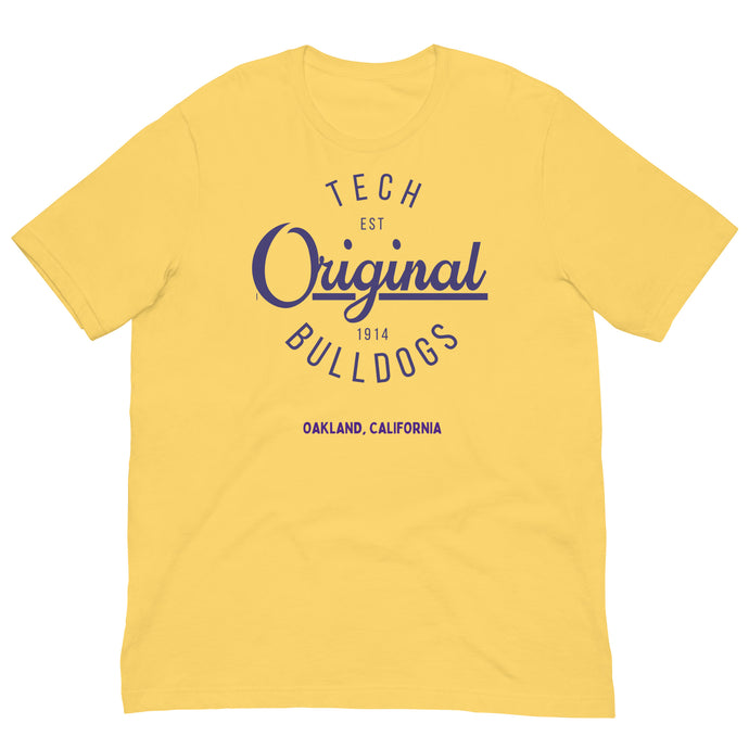 Original Tech Bulldogs - Unisex T-Shirt (Yellow)